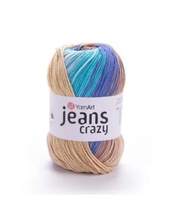 Yarn Art Jeans Crazy Ebruli El Örgü İpi Ebruli 8207