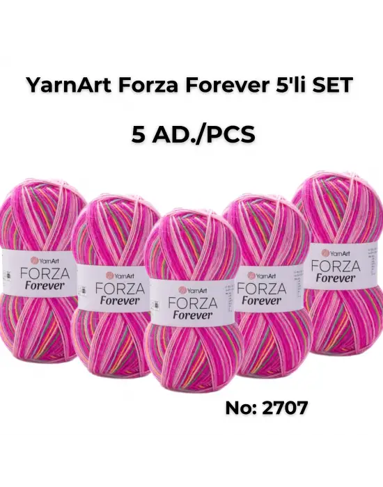 FORZA FOREVER - EBRULİ EL ÖRGÜ İPİ 5Lİ SET 2707