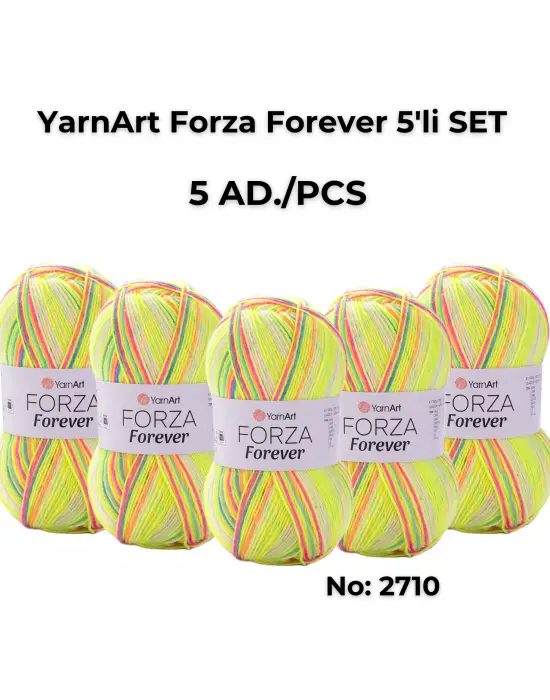 FORZA FOREVER - EBRULİ EL ÖRGÜ İPİ 5Lİ SET 2710