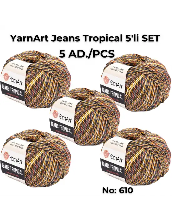 Jeans Tropıcal - Ebruli El Örgü Ipi Ebruli-610