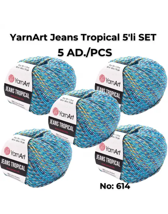 Jeans Tropıcal - Ebruli El Örgü Ipi Ebruli-614
