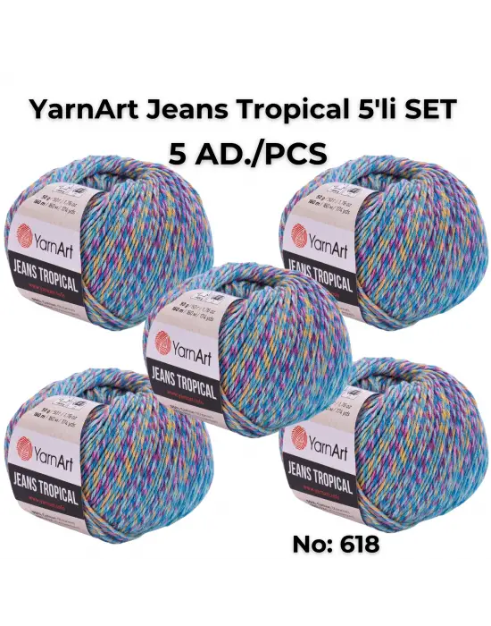 Jeans Tropıcal - Ebruli El Örgü Ipi Ebruli-618