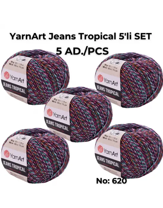 Jeans Tropıcal - Ebruli El Örgü Ipi Ebruli-620