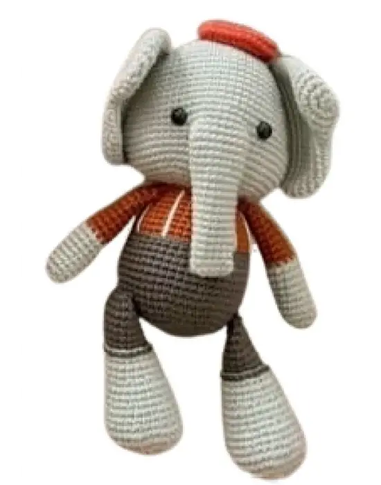 Amigurumi El Örgüsü Oyuncak Fil