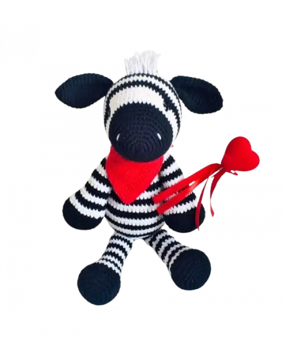 Amigurumi El Örgüsü Oyuncak Zebra