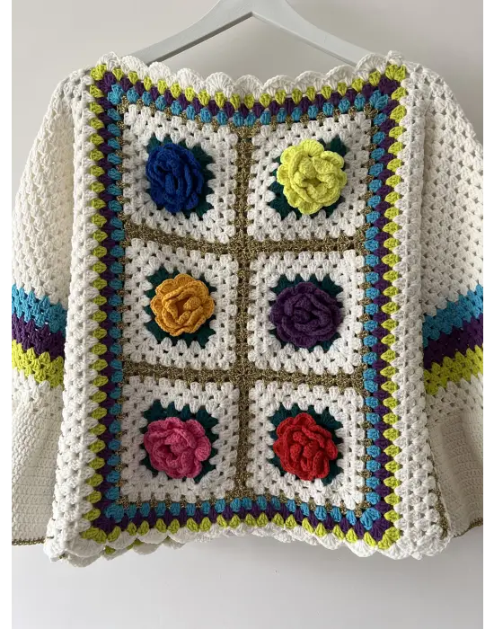 Sipraişe göre Üretilm El Örgüsü Bluz