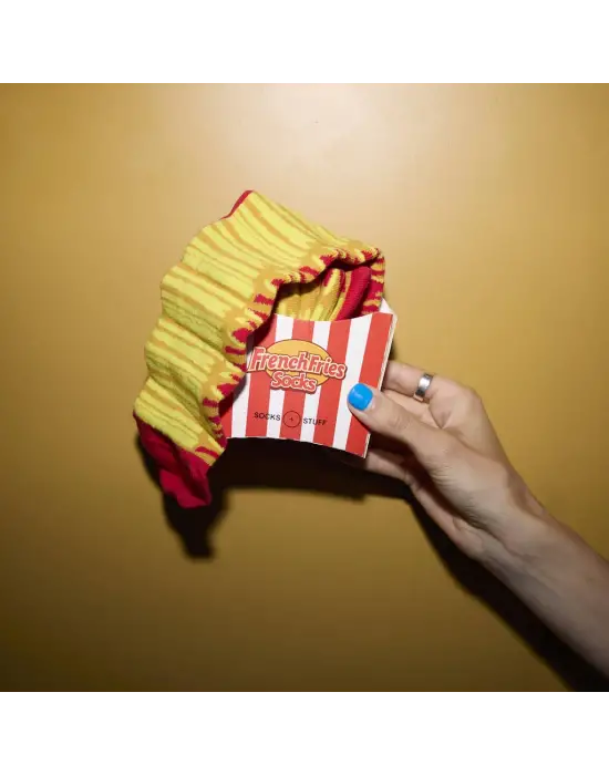 Fries Çorap,Patates Kızartması Şeklinde Hediyelik Çorap