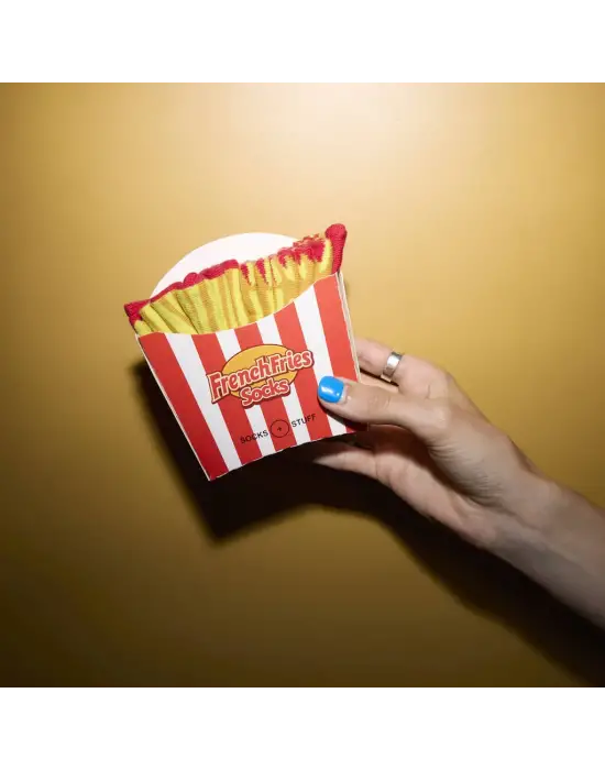 Fries Çorap,Patates Kızartması Şeklinde Hediyelik Çorap