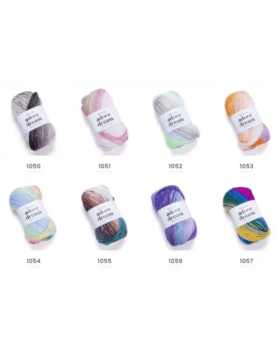 Yarn Art Adore Dream El Örgü İpi No:1059 Ebruli