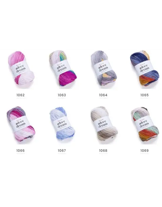 Yarn Art Adore Dream El Örgü İpi No:1059 Ebruli