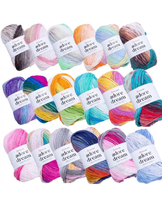 Yarn Art Adore Dream El Örgü İpi No:1059 Ebruli