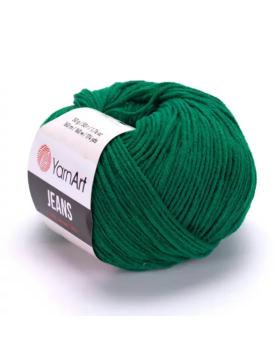 Yarn Art Jeans 52 Koyu Yeşil Amigurumi Örgü İpi Hırka Örgü İpi Bebek İpi Punch İpi