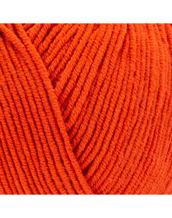 Yarn Art Jeans Amigurumi Örgü İpi 85 Koyu Turuncu Hırka Örgü İpi Bebek İpi Punch İpi 3lü Paket