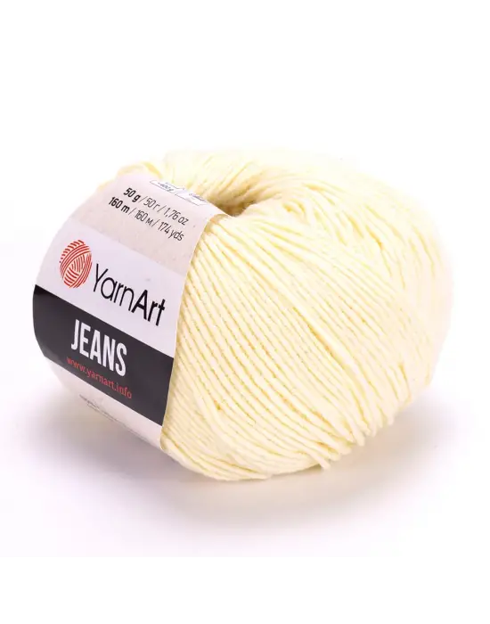 Yarn Art Jeans Amigurumi Örgü İpi 86 Açık Sarı Renk Hırka Örgü İpi Bebek İpi Punch İpi 3lü Paket