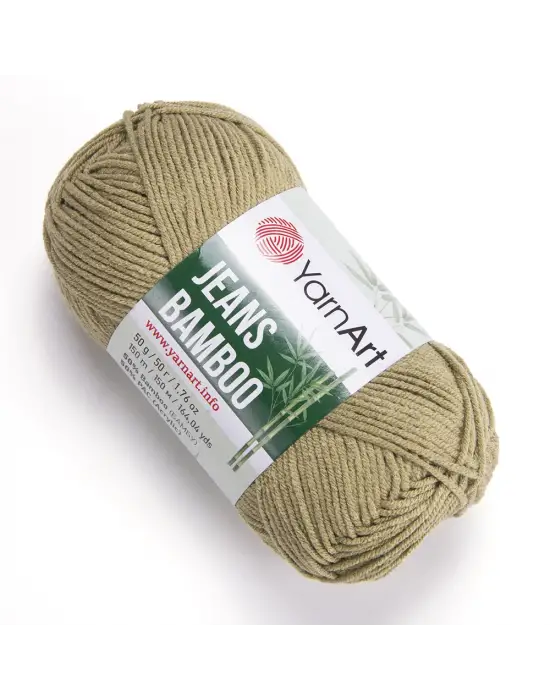 Yarn Art Jeans Bamboo El Örgü İpi,Haki-132