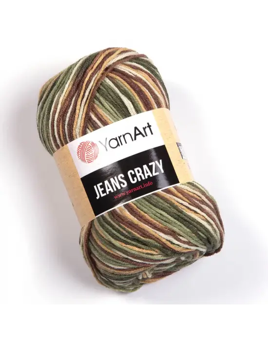 Yarn Art Jeans Crazy Ebruli El Örgü İpi Ebruli 7203