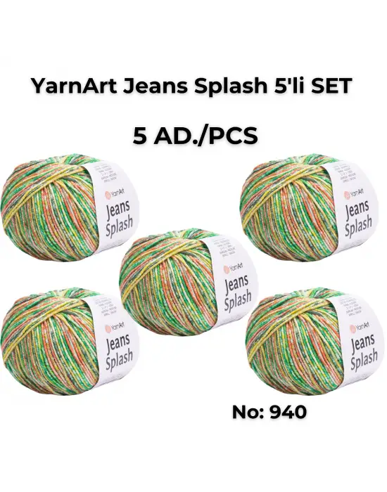 Yarn Art Jeans Splash 940