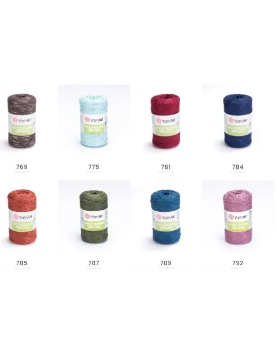 Yarn Art Twisted Macrame 3 MM Lurex - Simli Makrome El Örgü İpi Yavruağzı- 767
