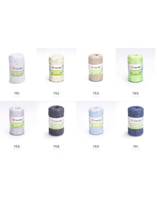 Yarn Art Twisted Macrame 3 MM Lurex - Simli Makrome El Örgü İpi Yavruağzı- 767