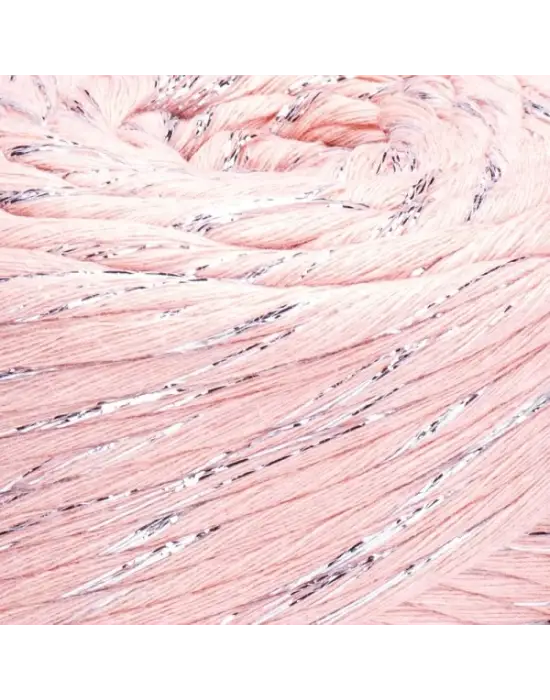 Yarn Art Twisted Macrame 3 MM Lurex - Simli Makrome El Örgü İpi Yavruağzı- 767