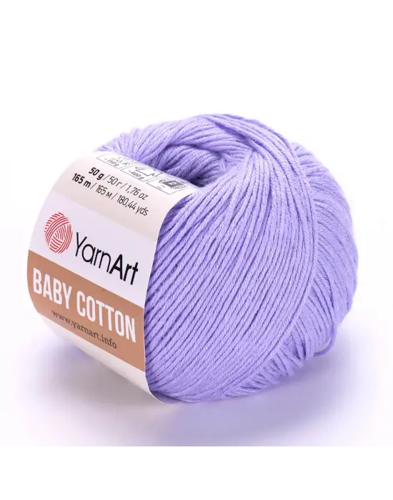 Yarnart Baby Cotton - Bebek El Örgü Ipi Eflatun-417