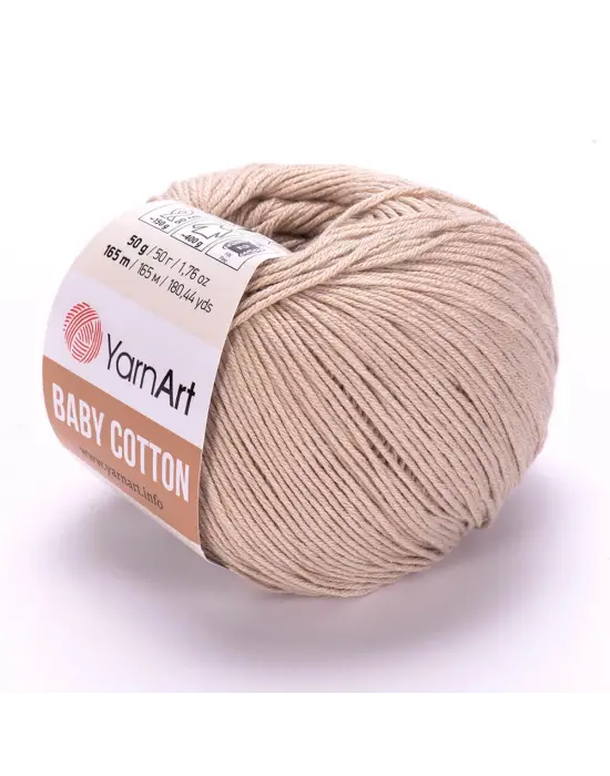 Yarnart Baby Cotton - Bebek El Örgü Ipi Koyu Krem-403
