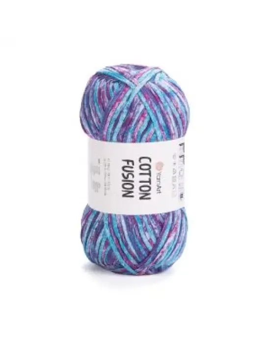 YarnArt Cotton Fusion El Örgü İpi – 100g 225m | %100 Pamuk, Hafif ve Yumuşak Doku | Yazlık Bluz, Çanta ve Aksesuar İçin İdeal