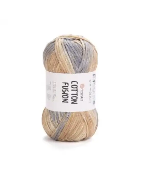YarnArt Cotton Fusion El Örgü İpi – 100g 225m | %100 Pamuk, Hafif ve Yumuşak Doku | Yazlık Bluz, Çanta ve Aksesuar İçin İdeal