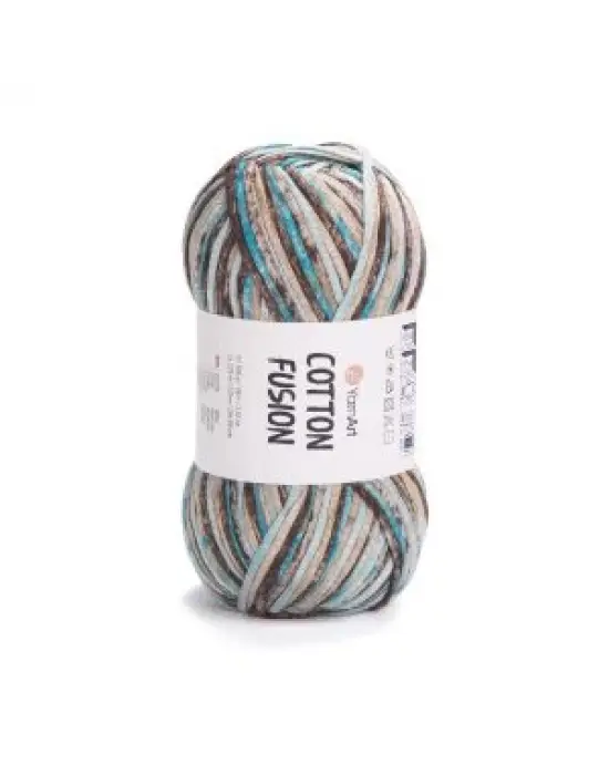 YarnArt Cotton Fusion El Örgü İpi – 100g 225m | %100 Pamuk, Hafif ve Yumuşak Doku | Yazlık Bluz, Çanta ve Aksesuar İçin İdeal