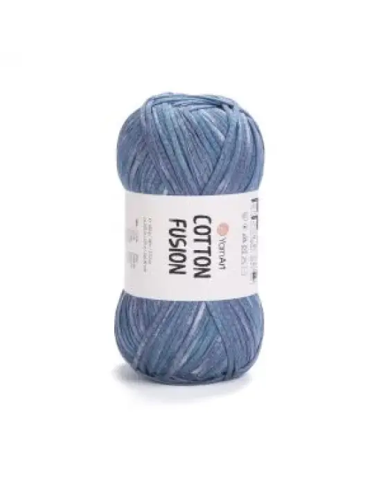 YarnArt Cotton Fusion El Örgü İpi – 100g 225m | %100 Pamuk, Hafif ve Yumuşak Doku | Yazlık Bluz, Çanta ve Aksesuar İçin İdeal