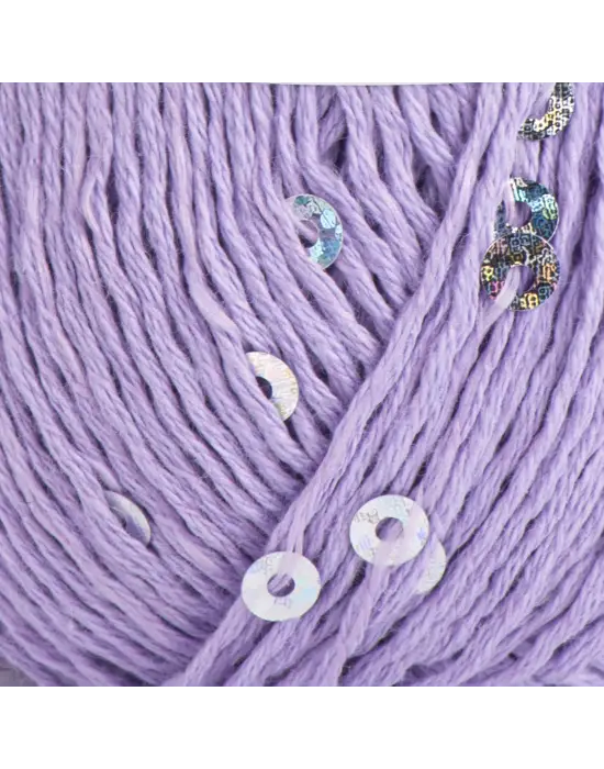 YarnArt Cotton Gold Paillettes – Işıltılı Pullu Pamuklu El Örgü İpi 50g | Yazlık Şal, Bluz, Aksesuar İçin Hafif ve Parlak İplik