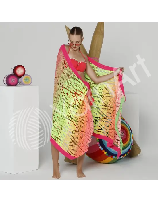 YarnArt Flowers Vivid - Ebruli El Örgü Ipi Ebruli-503