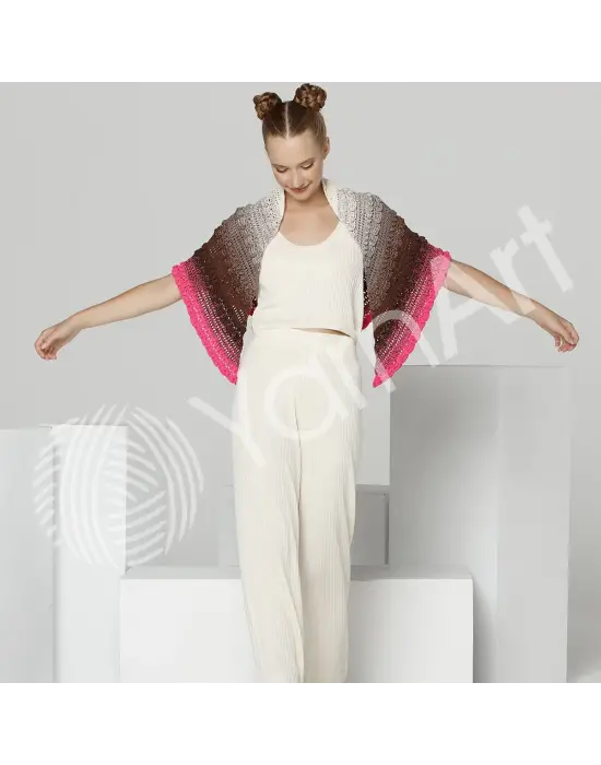 YarnArt Flowers Vivid - Ebruli El Örgü Ipi Ebruli-512