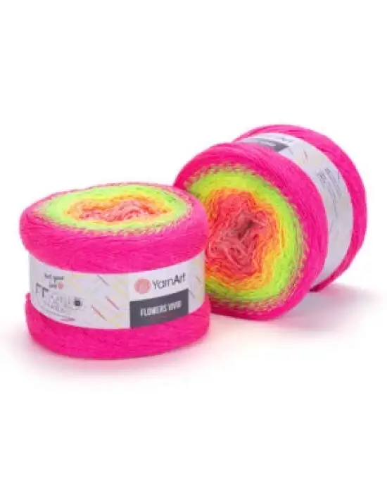 YarnArt Flowers Vivid - Ebruli El Örgü Ipi Ebruli-507