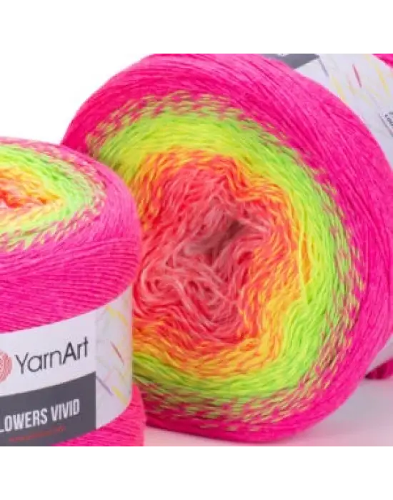 YarnArt Flowers Vivid - Ebruli El Örgü Ipi Ebruli-507