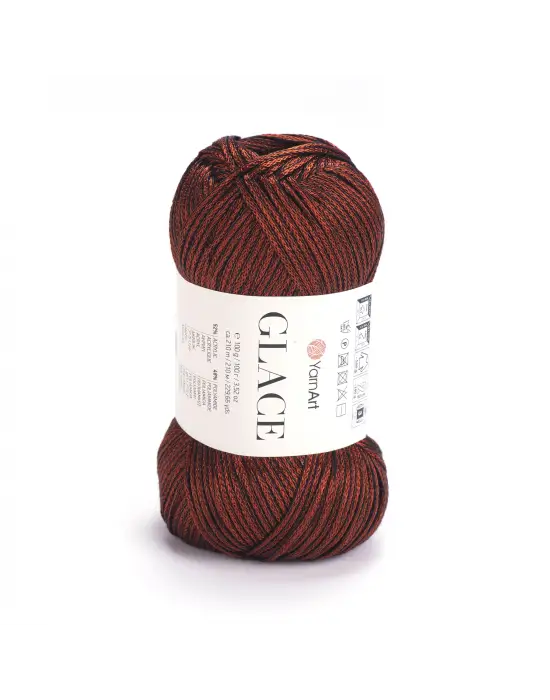 Yarnart Glace El Örgü İpi,100g / 210m – %52 Akrilik %48 Poliamid–Parlak Renkli Yazlık El Örgü İpi