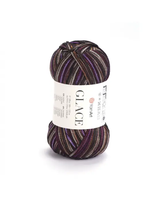 Yarnart Glace El Örgü İpi,100g / 210m – %52 Akrilik %48 Poliamid–Parlak Renkli Yazlık El Örgü İpi