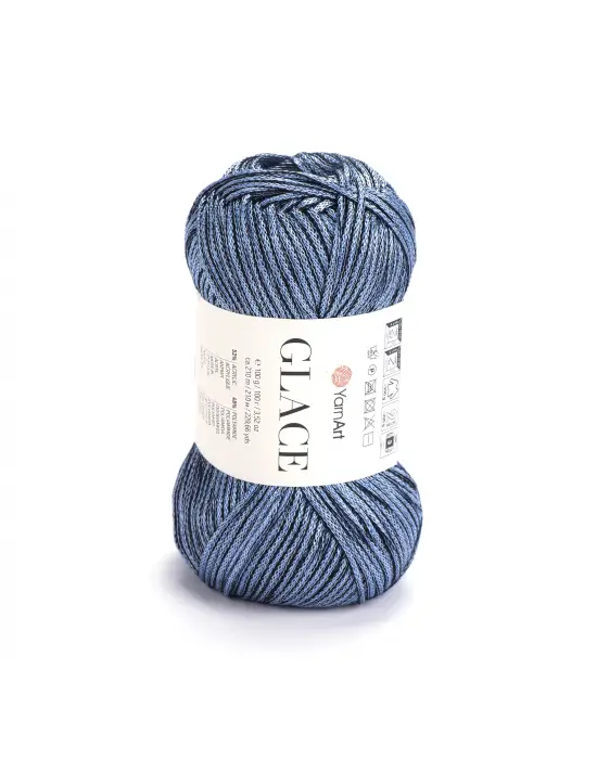 Yarnart Glace El Örgü İpi,100g / 210m – %52 Akrilik %48 Poliamid–Parlak Renkli Yazlık El Örgü İpi