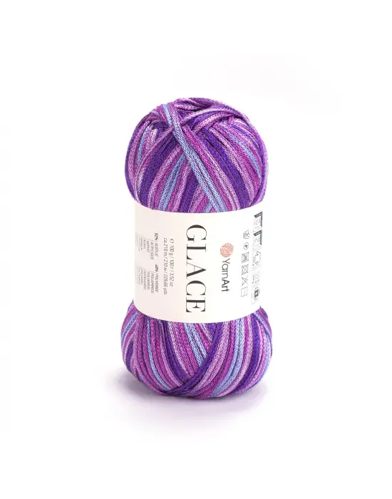 Yarnart Glace El Örgü İpi,100g / 210m – %52 Akrilik %48 Poliamid–Parlak Renkli Yazlık El Örgü İpi