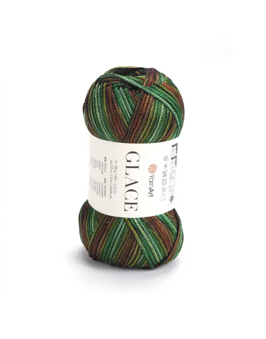 Yarnart Glace El Örgü İpi,100g / 210m – %52 Akrilik %48 Poliamid–Parlak Renkli Yazlık El Örgü İpi