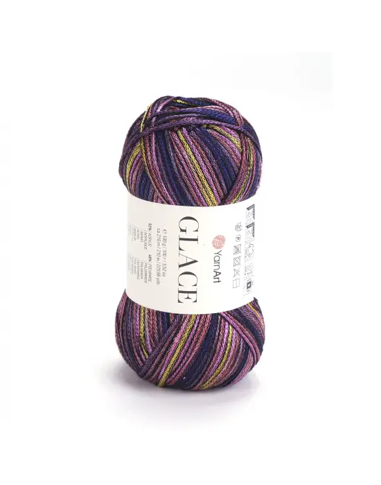 Yarnart Glace El Örgü İpi,100g / 210m – %52 Akrilik %48 Poliamid–Parlak Renkli Yazlık El Örgü İpi