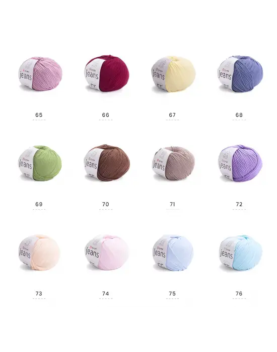 Yarnart Jeans 92 Zümrüt Yeşili 10lu Paket Amigurimi Bebek Ipi Yarn-Art Jeans 10 Adet
