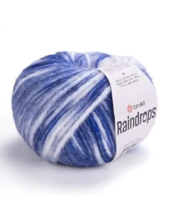 YarnArt Raindrops El Örgü İpi – 50g 115m | Yünlü, Akrilik ve Polyamid Karışımlı Orta Kalınlıkta Renkli İplik