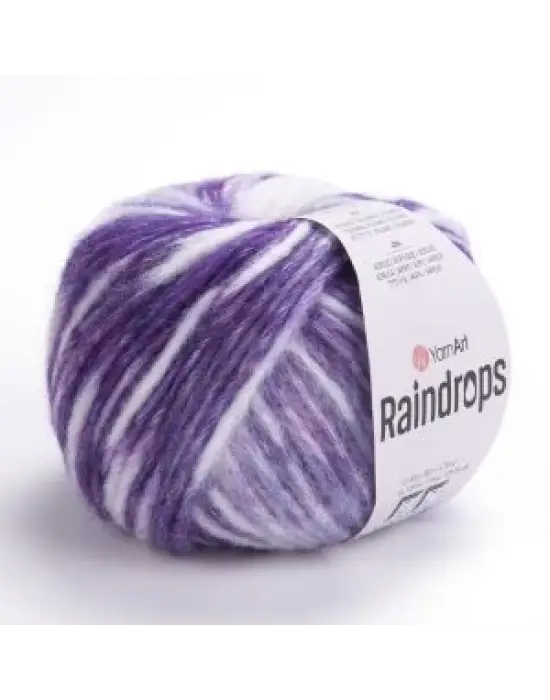YarnArt Raindrops El Örgü İpi – 50g 115m | Yünlü, Akrilik ve Polyamid Karışımlı Orta Kalınlıkta Renkli İplik