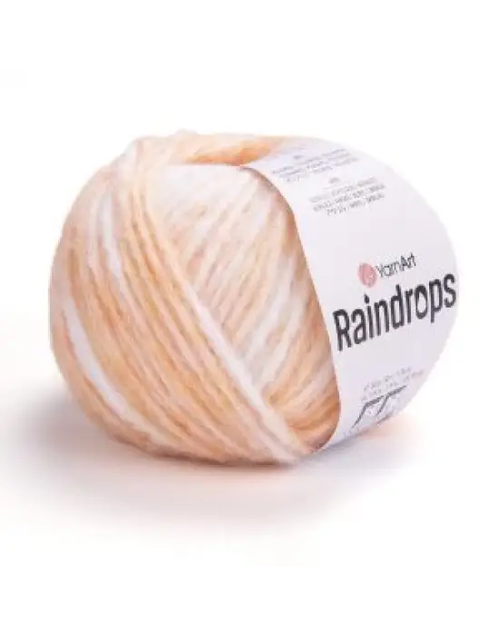 YarnArt Raindrops El Örgü İpi – 50g 115m | Yünlü, Akrilik ve Polyamid Karışımlı Orta Kalınlıkta Renkli İplik