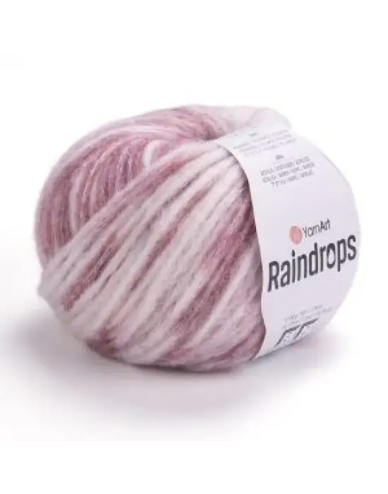 YarnArt Raindrops El Örgü İpi – 50g 115m | Yünlü, Akrilik ve Polyamid Karışımlı Orta Kalınlıkta Renkli İplik