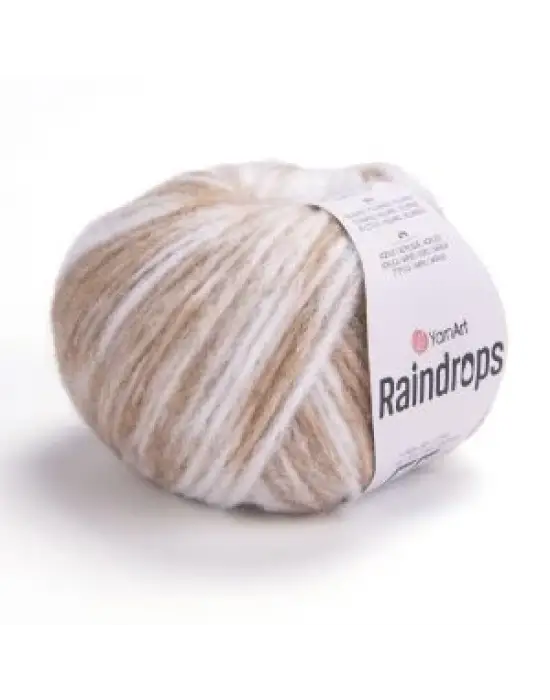 YarnArt Raindrops El Örgü İpi – 50g 115m | Yünlü, Akrilik ve Polyamid Karışımlı Orta Kalınlıkta Renkli İplik