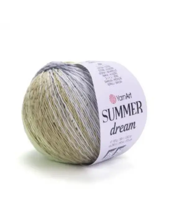 YarnArt Summer Dream 4303 Ebruli El Örgü İpi – 100g / 350m – %70 Pamuk %30 Viskoz – Yazlık İnce Renkli İplik