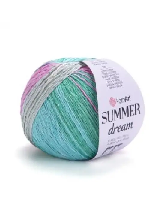 YarnArt Summer Dream 4309 Ebruli El Örgü İpi – 100g / 350m – %70 Pamuk %30 Viskoz – Yazlık İnce Renkli İplik