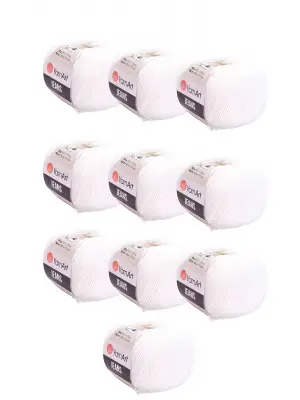 10 x Yarnart Jeans 01 Beyaz 10lu Paket Amigurimi Bebek Ipi Yarnart Jeans 10 Adet